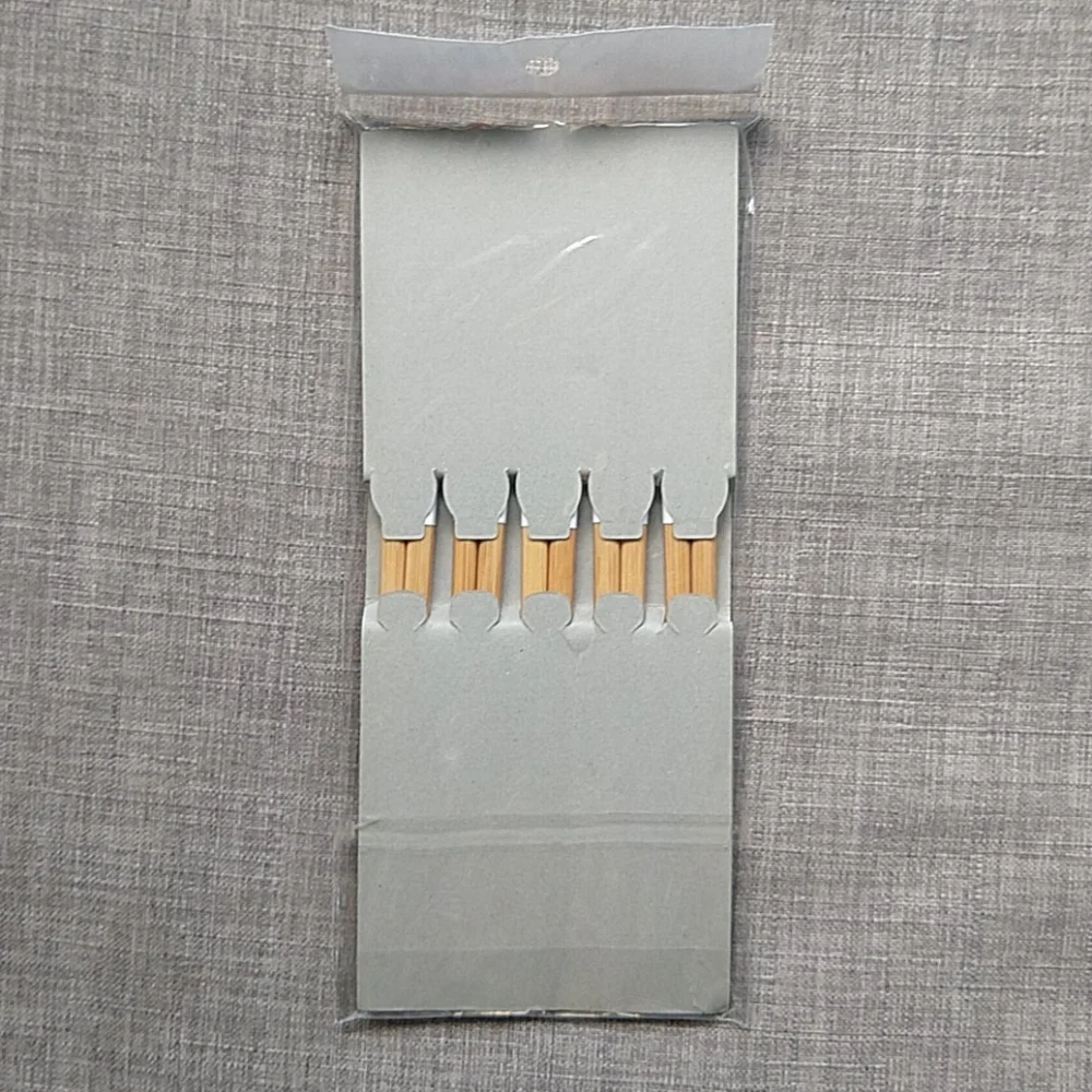 Set of 4 Pair Bamboo Chopsticks Wood New